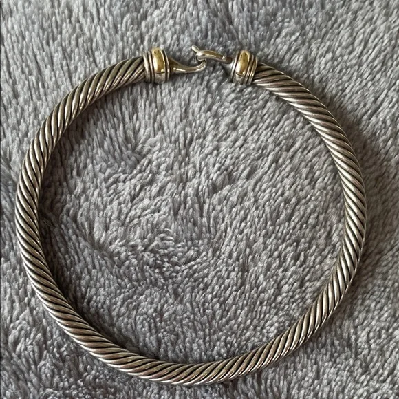 David Yurman Silver and Gold Bracelet - Picture 3 of 12